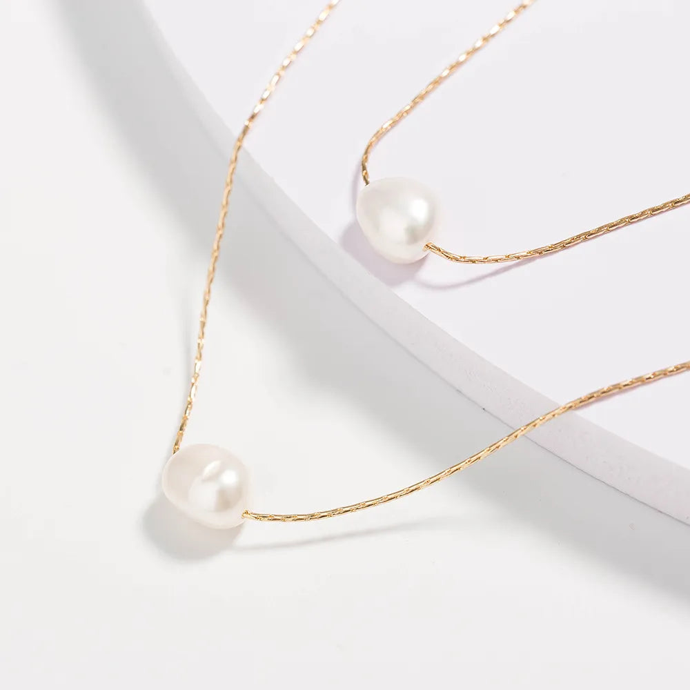 Double layer Freshwater Pearl Necklace