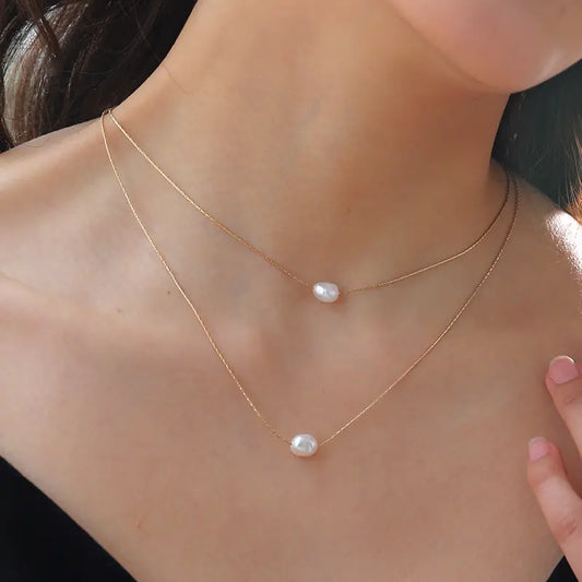 Double layer Freshwater Pearl Necklace