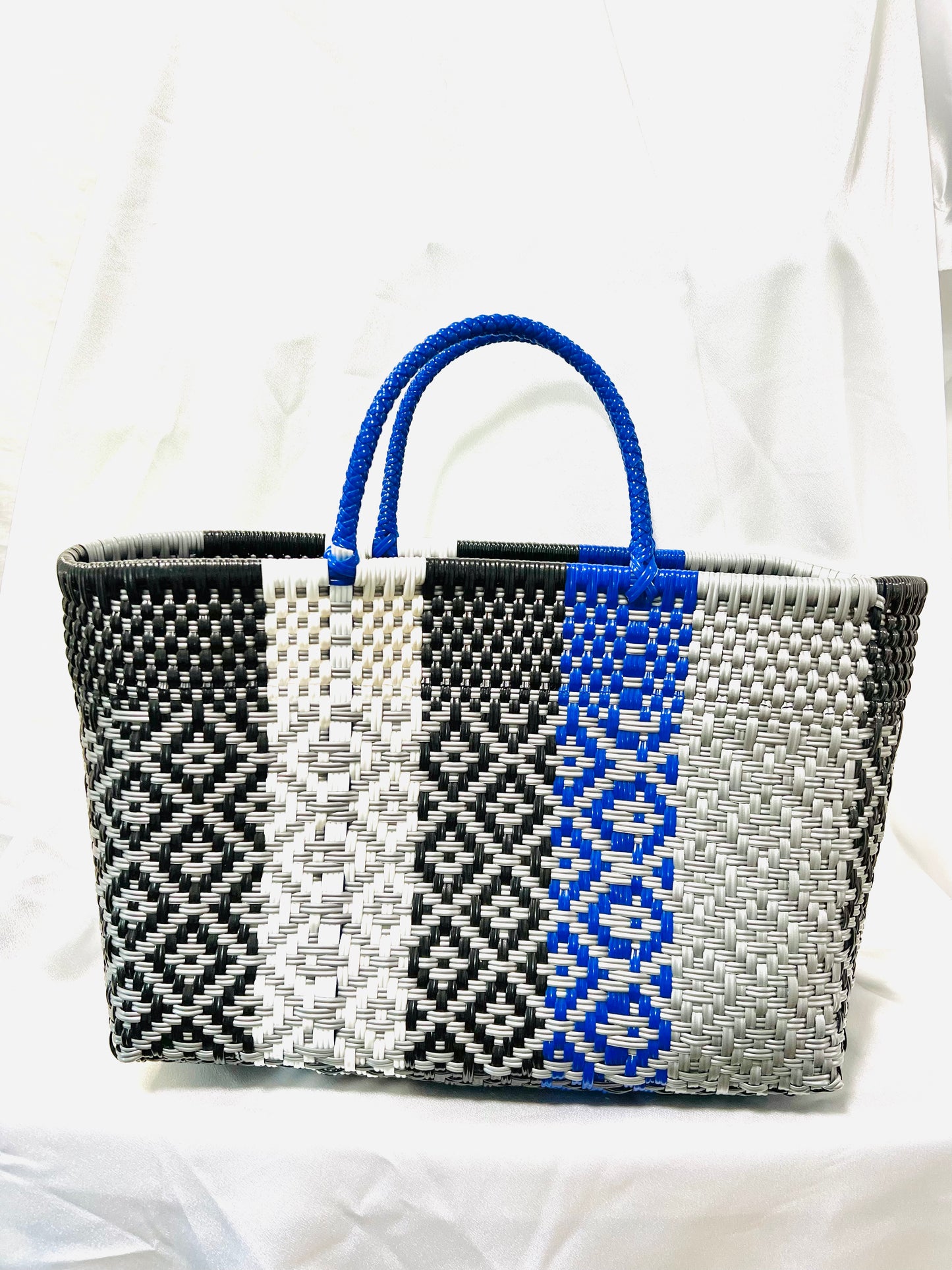 Blue, Grey, Black Mexi Bag