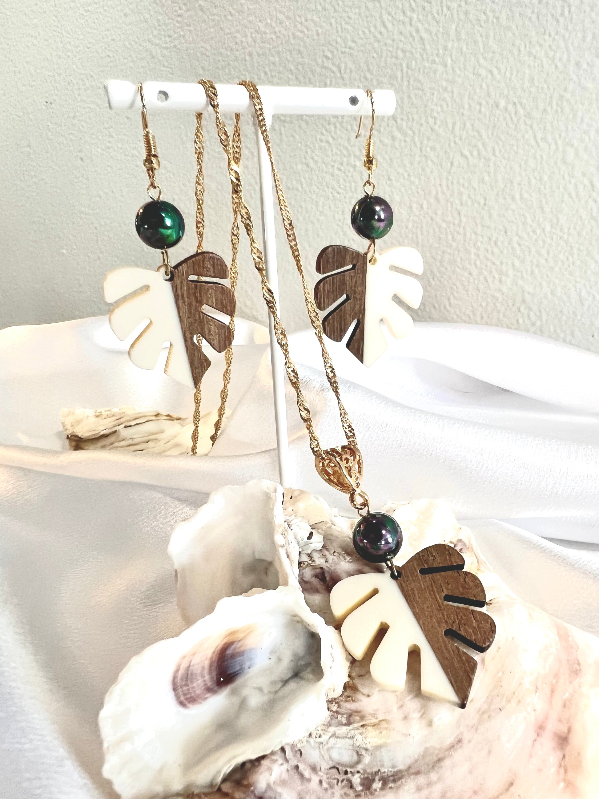 Peacock Pearl Monstera Set