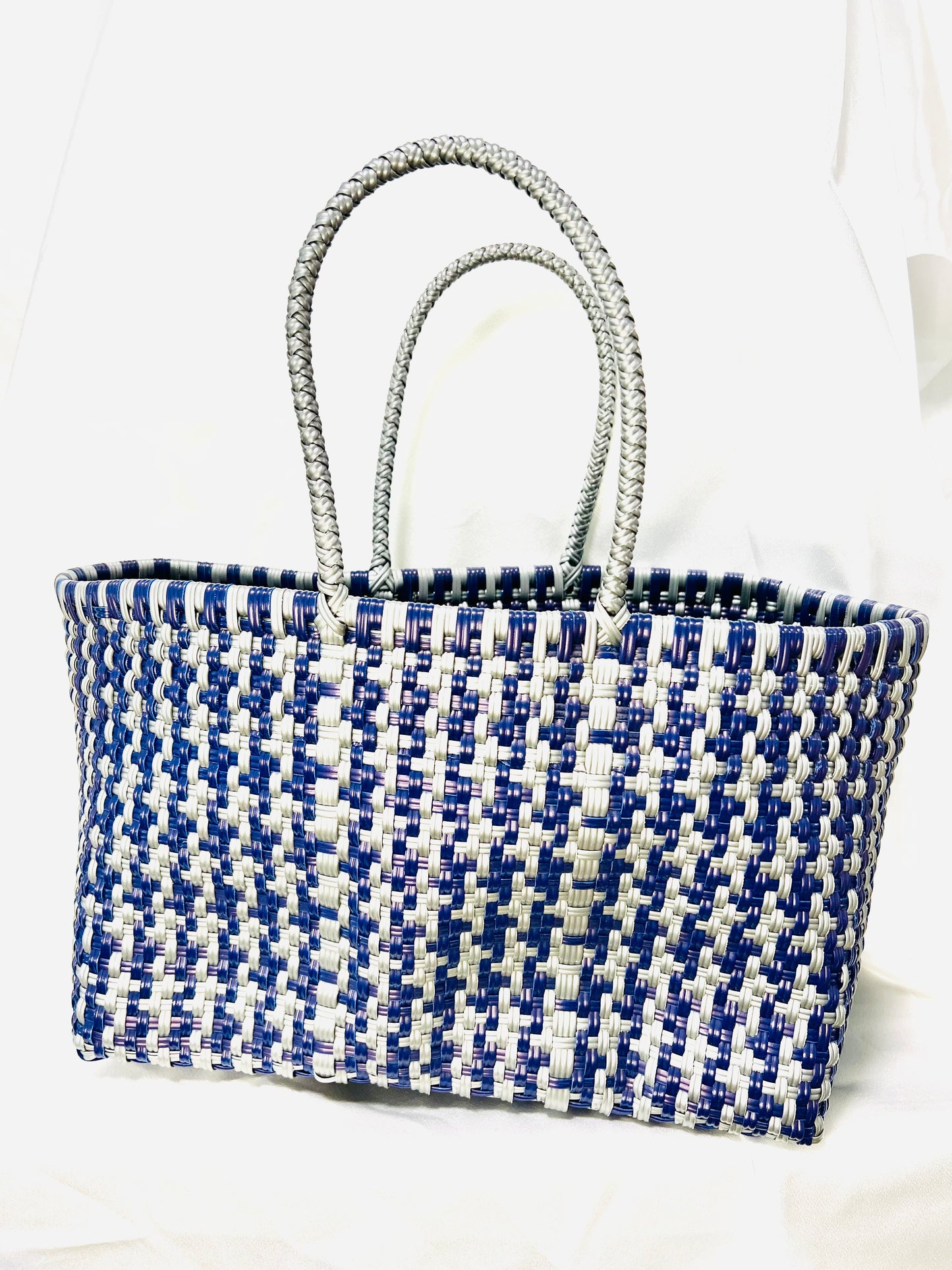 Blue & Grey Mexi Bag