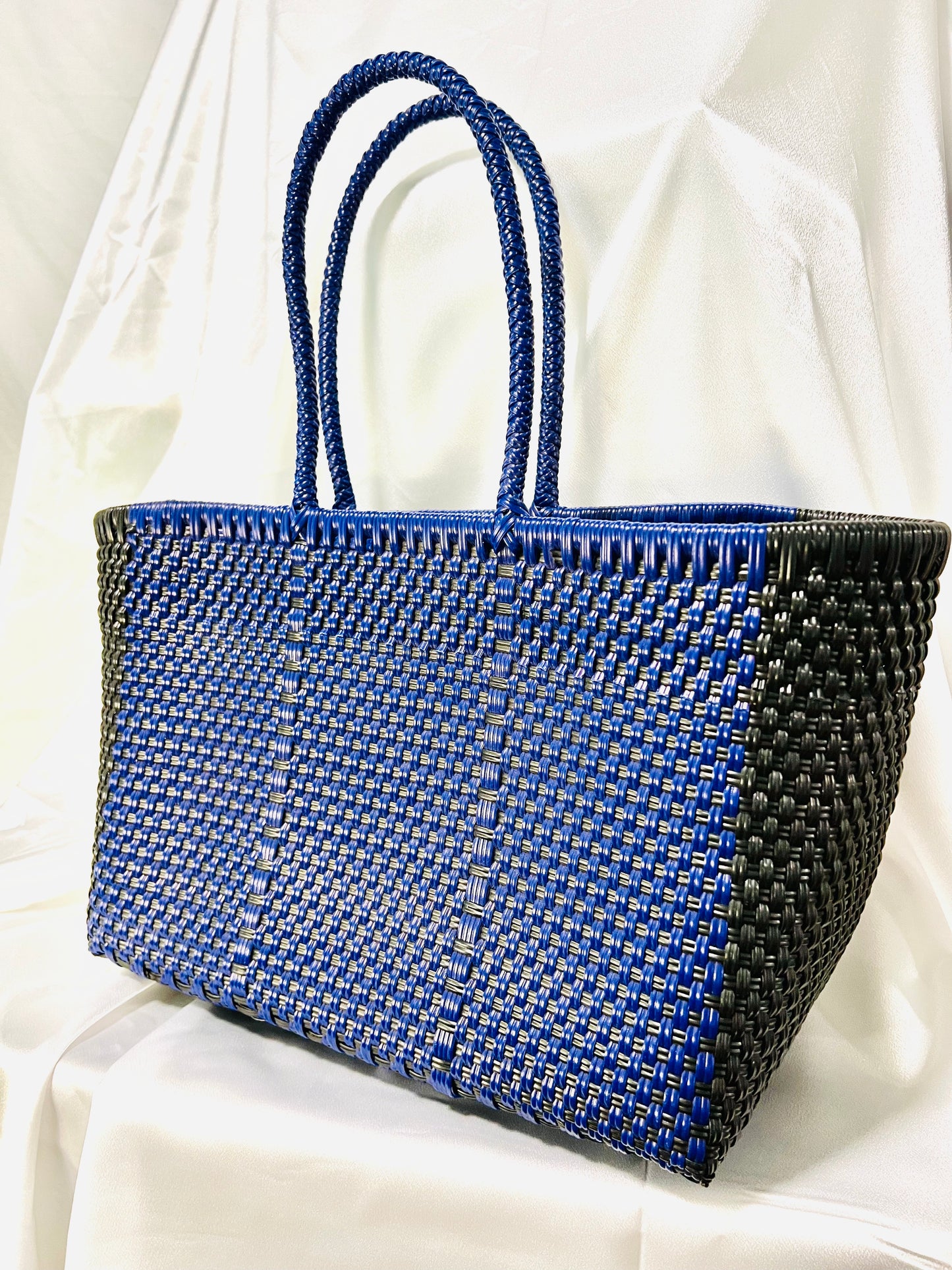 Blue and Black Mexi Bag