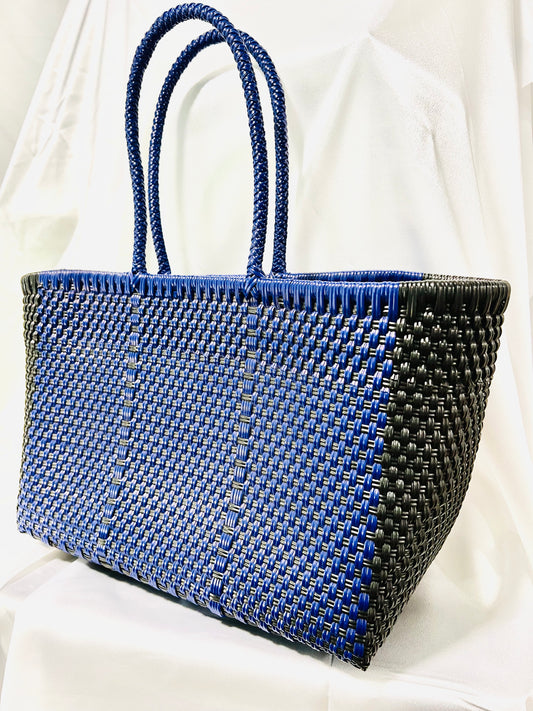 Blue and Black Mexi Bag